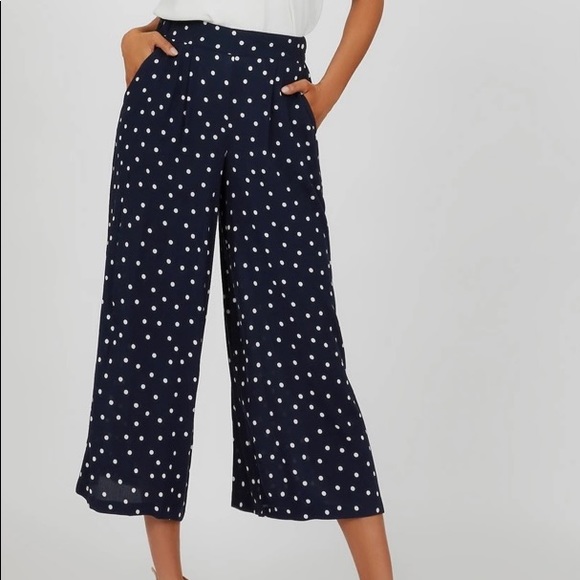 Polkadot Cropped Pant - Picture 2 of 3